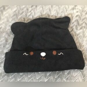 Adorable Black Bear Beanie Hat